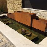 Outdoor Round Flower Planter Pots Corten Steel 2mm Or Customized