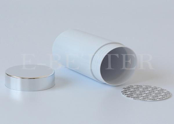 high end 500ml PET pill bottle Transparent metallic color black white customize