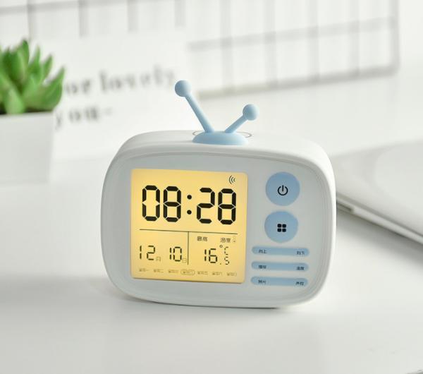 Buy cheap TV Shaped Kids Alarm Clock Multifunctional 316g ABS Silicone Glass Material from wholesalers