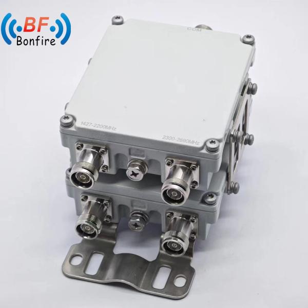 Buy cheap 5g 1710-1880 1920-2170 2300-2400 2500-2700MHz RF Triplexer with DIN N 4310 Connector from wholesalers