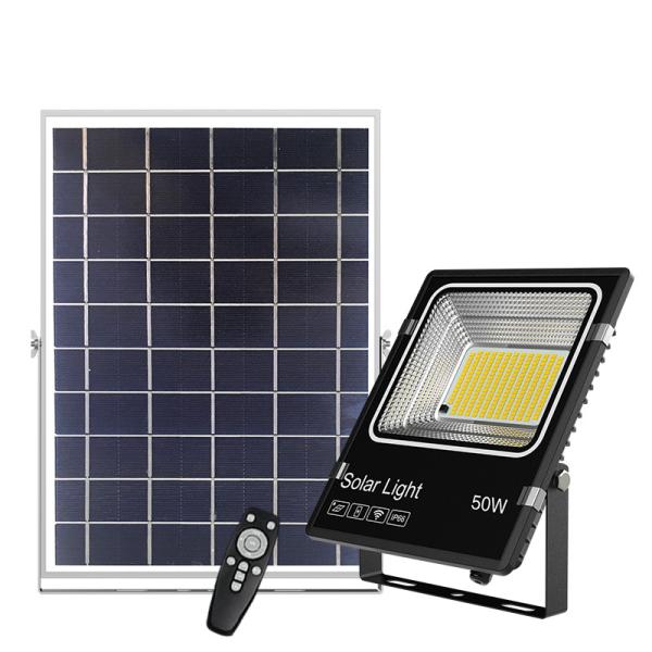 IP66 Motion Sensor Solar Flood Light 50 Watt 100w 200w Bright Solar Security