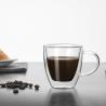 Buy cheap Handmade Heat Resistant Double Wall Glass Cup Sophisticated Look For Coffee from wholesalers