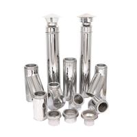 Buy cheap Electrostatic Coating Insulated Fireplace Pipe Eccentric Concentric Heating product