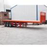 Buy cheap New 3-Axle 12-Tire Flat Plate Semi-Trailer For Sale With Carrying Capacity Of 30-60 Tons Of 40-Foot Container from wholesalers