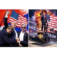 Buy cheap Customized President Image 3d Lenticular Print 3D Flip Effect Poster product