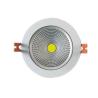 Buy cheap High Flux White 50w COB Led Down Light RAL9003 Led Commercial Downlights from wholesalers