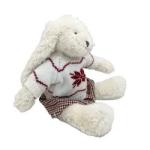 OAINI Fluffy Baby Toy Plush Bunny Toy Soft Fabric PP Cotton Stuffed Animal Toy