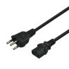 Buy cheap 6.8mm Pure Copper Core Electrical Power Cord 3pin Brazil Power Cable 1.5m from wholesalers