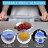 Buy cheap Multicolor Round Silicone Stretch Lids Reusable For Food Storage from wholesalers