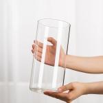 Clear Borosilicate Tall Glass Vase Cylinder For Wedding Household