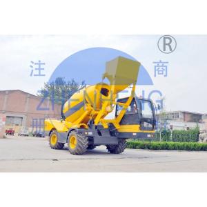 270 ° Discharge Angle Mobile Concrete Mixer Truck , Automatic Self Loading
