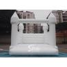 Buy cheap Outdoor 5x4m adults wedding white bouncy castle for wedding parties or events from wholesalers