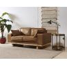 Buy cheap 5 Star Hotel 2 Seater Leather Sofa Wooden Legs American Style 5 Years Warranty from wholesalers