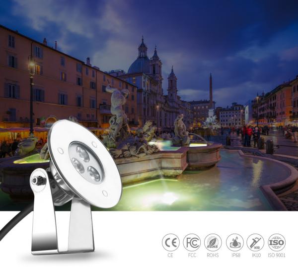 Buy cheap 130ma SMD3535 RGB Underwater LED Spotlights SS316L Swimming Pool from wholesalers