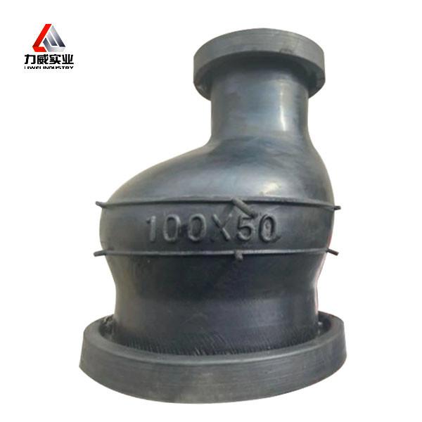 DN100*80-DN500*300 Eccentric Reducing Rubber Joint For Temperature Range -15- 80