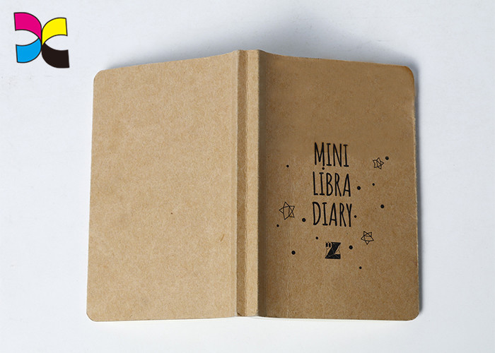 Perfect Binding Exercise Custom Logo Notebooks , 250g Kraft Paper Personalised Hardcover Notebook