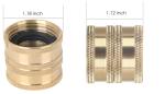 CNC Garden Hose Connection 3/4'' Brass Tee Fitting