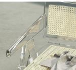 Modern Acrylic Stacking Kitchen Dining Room Arm Chair In Clear Fully Assembled