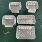 High Speed 63T Aluminum Automatic Foil Food Box Production Line 250ml 2 cavitys