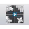 Buy cheap PP PTFE Four Way Tube Connector Plastic Female Connection from wholesalers