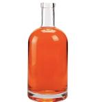 250ml Round Boston Glass Wine Bottle 8oz Vodka Bottle With Cork Lid