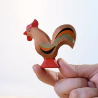 Buy cheap Montessori Kids Handmade Wooden Animals tabletop Wooden Chicken Toy product