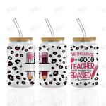 Teachers Day UV DTF Cup Transfers Customizable Stickers For Quick And Project