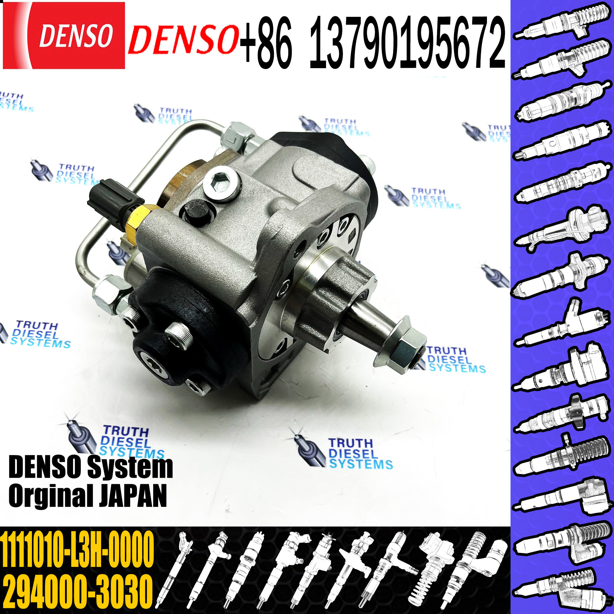 Diesel Common Rail Fuel Injection Pump 2940003030 294000-3030 294000 3030 1111010-L3H-0000