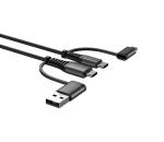 Cottton Braided ROHS 2.4A 4ft USb Multi Charging Cable