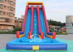 10m high giant inflatable water slide for adults made of 0.55mm pvc tarpaulin