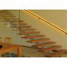 Buy cheap Flexibility Modern Steel Staircase With Wood Treads , Customized Design from wholesalers