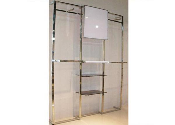 Buy cheap Stainess Steel Wall Mounted Display Racks 600 * 300mm For Displaying Garment from wholesalers