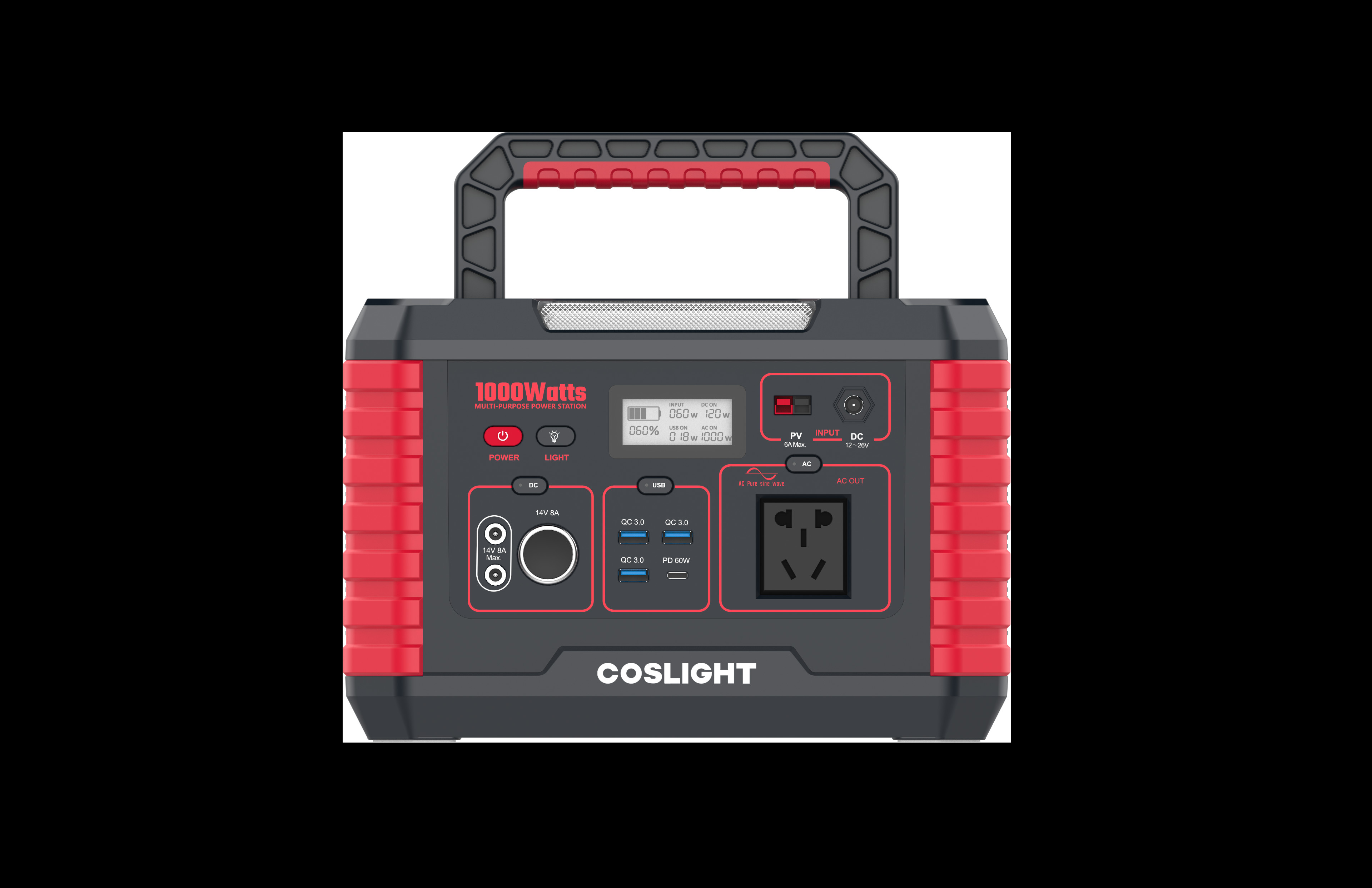 AC DC Lifepo4 Portable Power Station With Charging 330W 500W