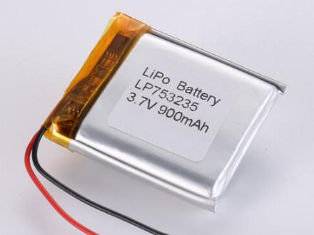 LP753235 3.7V 900MAH li ion battery manufacturers Chargeable Polymer Li-ion