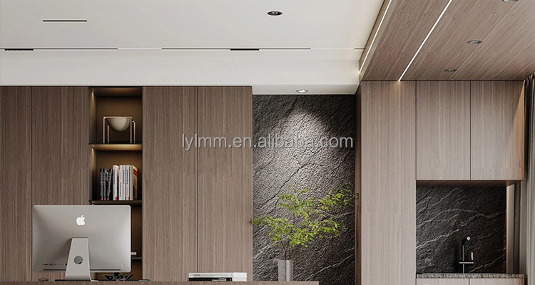 Moisture-Proof WPC Wall Covering Panels with Bamboo Charcoal Wood Veneer