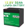 Buy cheap Visench 12V 50Ah Lifepo4 Lithium Iron Battery Pack Deep Cycle Times Battery Lifepo4 12V For Solar Energy System from wholesalers