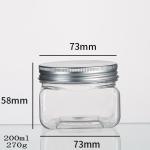 Food Packaging Plastic Honey Bottle For Candy / Snack Aluminum Cap Durable