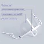 Eco Friendly 14*5.5CM Transparent Plastic Face Mask