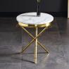 Buy cheap 0.55 M High Stainless Steel Marble Circular Sofa Side / END Table from wholesalers