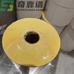 Thermal Paper Sticker Barcode Sticker with Yellow Color Glassine Liner