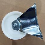 4 Inch Top Plate Rigid Type Nylon Swivel Castors White Directional Solid Wheel