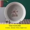 Buy cheap Japanese Cherry Blossom White Round Rectangle Square Baking Dessert Bowl Restaurant Ceramic Dinner Plate And Mug from wholesalers