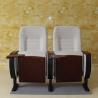 Buy cheap Collapsible 2 Seater Cinema Hall Chairs Anti Electrostatic Medium Hardness from wholesalers