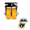 Buy cheap 5000KG Capacity PU Wheels Orange Super Heavy Duty Casters Steel PU Twin Wheel Swivel Wide from wholesalers