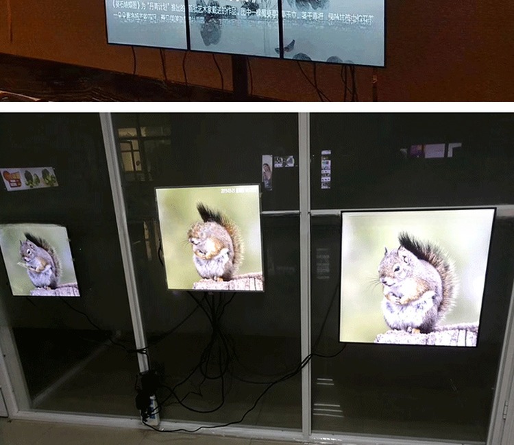 19.2" 26" 29.6" inch 1:1 square LED display screen 1920x1920 with WIFI network Android player and HDM1 input