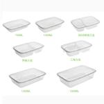 Food grade disposable container plastic fast food lunch boxes, take away food