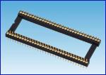 Buy cheap 2.54mm pitch IC Socket connector gold plated from wholesalers