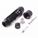 Waterproof IP67 Snap In PV Connectors Cable Female And Male