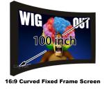 Buy cheap Made In China Best Price 100 Inch Curved Fixed Frame 16:9 Projection Screen For from wholesalers