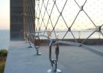 7x7 Antifire Hand Woven Mesh Steel Rope Fence 60x60mm For Stair Railing